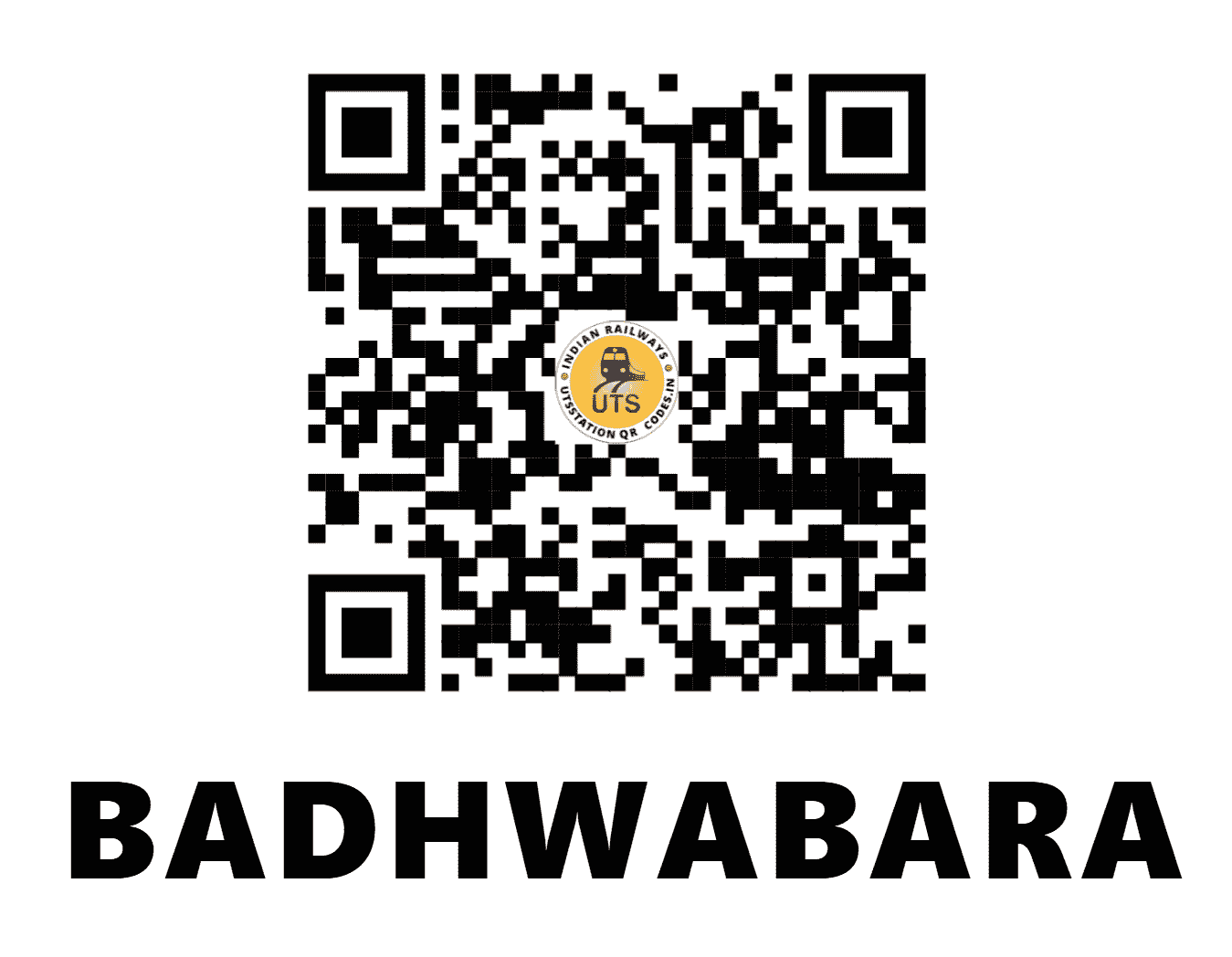 UTS QR Code for BADHWABARA - BDWA - SB (MADHYA PRADESH)